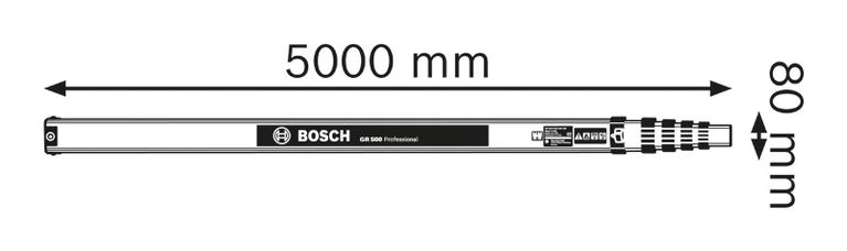 GR 500 Measuring rod diagram