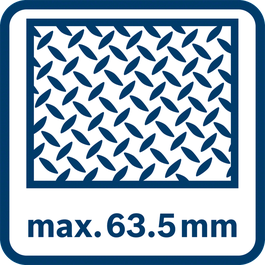 Sawing in metal up to 63.5 mm