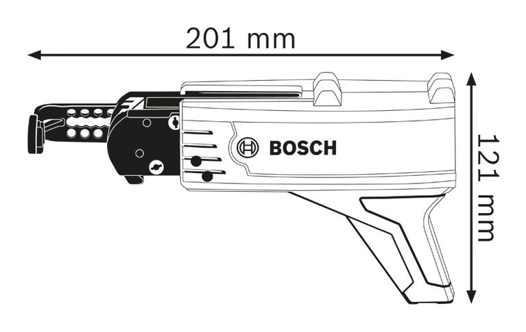 Magazine attachment diagram.