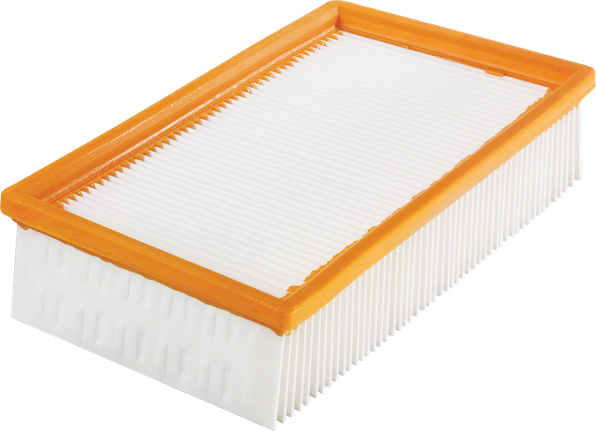 Bosch rectangular pleated flat filter for dust extraction.