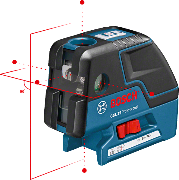 Bosch GCL 25 combi laser leveling tool with self-levelling.
