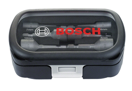 Bosch nutsetter set with 6 to 10mm magnetic bits.