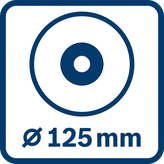 Bosch GEX 18V-125 cordless random orbit sander.