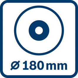 Disc diameter 180 mm