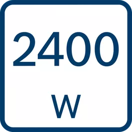 Rated power input 2400 W