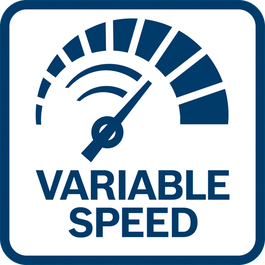 Easy and precise control of the RPM thanks to variable speed