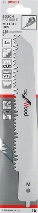 Bosch wood saw blade for PFZ 500 E, fast cut.