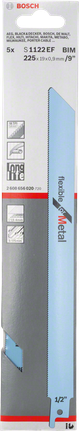 Bosch S1122EF flexible metal reciprocating saw blade pack.