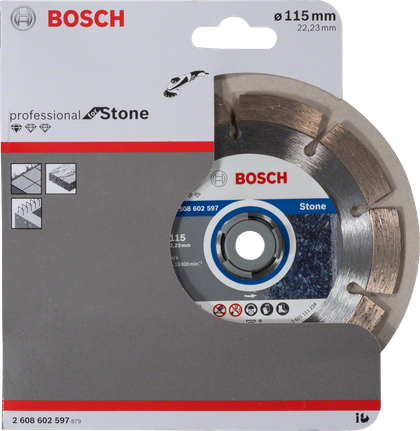 Bosch 115mm diamond cutting disc for stone.
