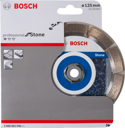 Bosch diamond cutting disc for stone 125 mm.
