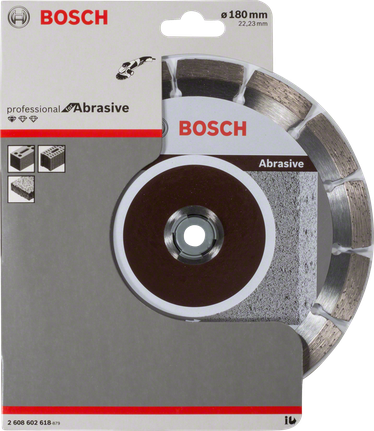 Bosch abrasive cutting disc for professional masonry work.
