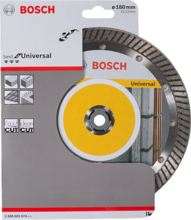 Bosch diamond cutting disc Universal 180 mm.