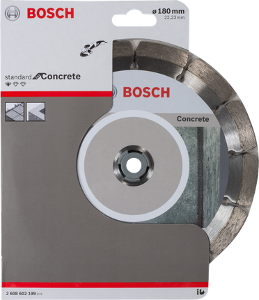 Bosch concrete cutting disc 180mm for standard use.