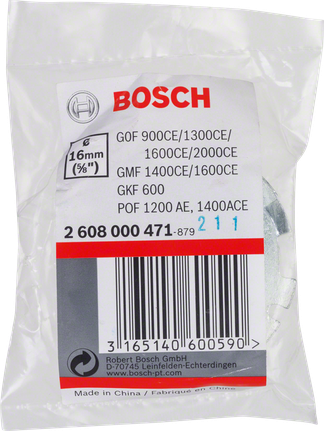 Template guide Bosch 16mm template guide.