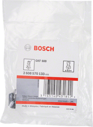Bosch 6 mm collet for GKF 600.