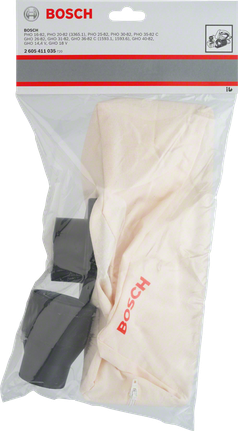 Dust bag Bosch dust bag accessory for planers, 40-44 mm diameter.