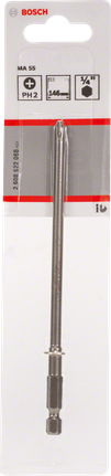 Screwdriver bit Extra Hard Bosch PH2 extra hard 146mm screwdriver bit.