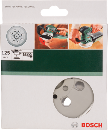 Bosch 125 mm sanding pad.