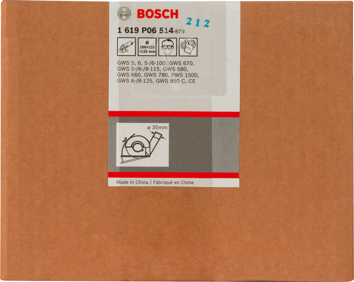 Bosch cutting guide with dust extraction outlet.