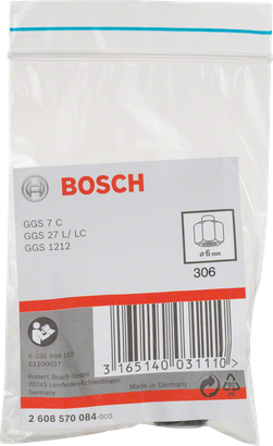 Bosch 6 mm collet with locking nut