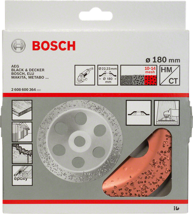 Tungsten carbide grinding head Bosch 180 mm tungsten carbide grinding head.