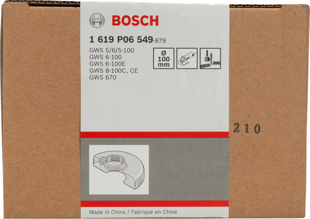 Protective guard with cover Bosch protective guard with cover 100 mm.