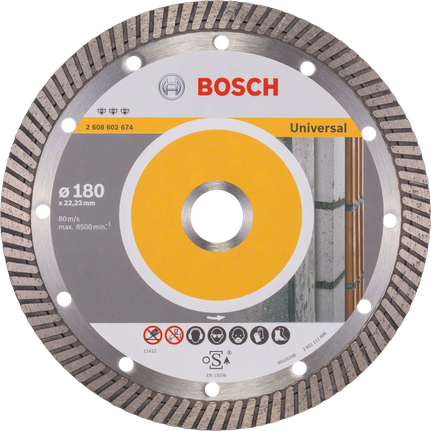Bosch diamond cutting disc Best for Universal Turbo 180mm.