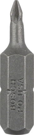 Screwdriver bit Extra Hard Bosch screwdriver bit Extra Hard PH0 25mm for precision fastening.
