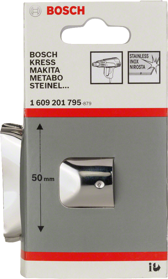 Bosch flat jet nozzle 50mm for heat guns.