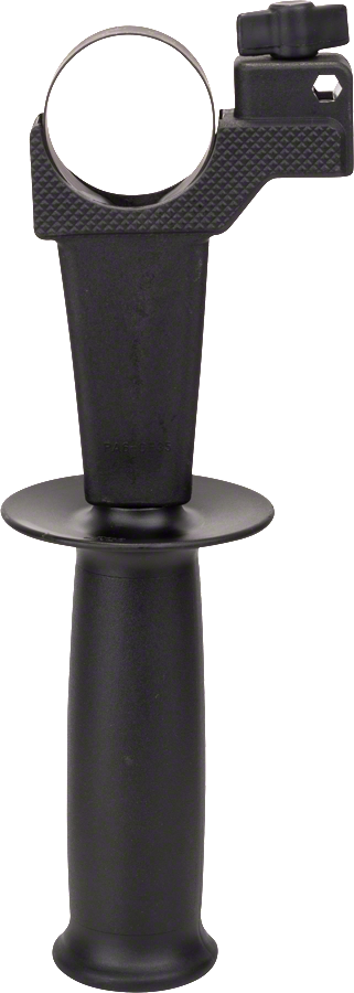 Bosch auxiliary handle for drills, ergonomic grip.