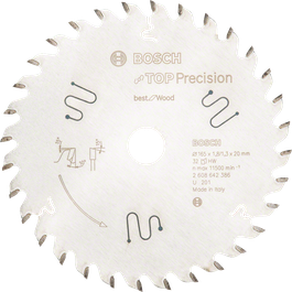 Bosch Top Precision Best for Wood circular saw blade 165mm.