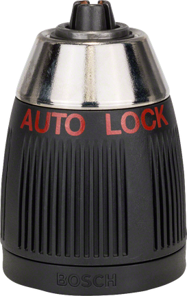 Keyless chucks up to 13 mm Bosch keyless auto-lock chuck 1.5–13.0 mm.