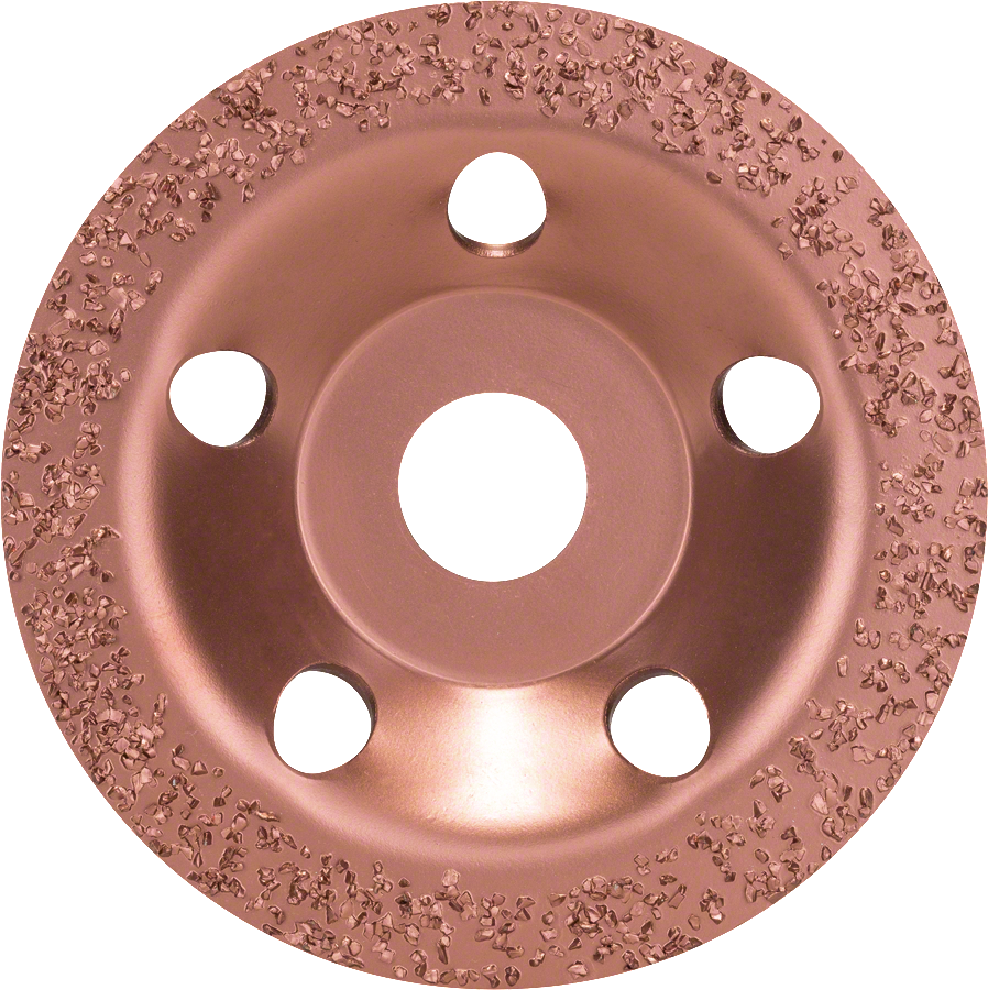 Bosch tungsten carbide grinding head, flat 115 mm medium.
