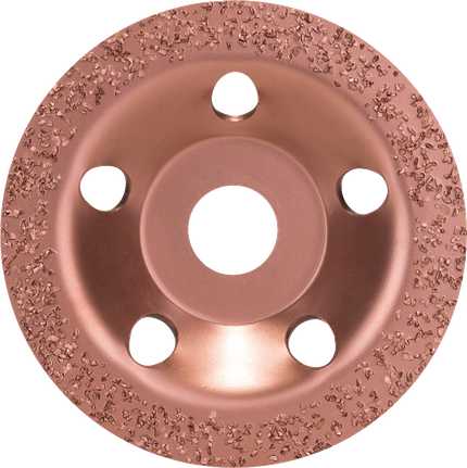 Tungsten carbide grinding head Bosch tungsten carbide grinding head, flat 115 mm medium.