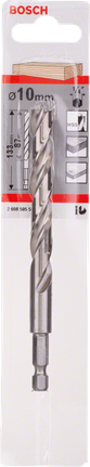 Bosch 10mm brad point drill bit 1/4″ hex.