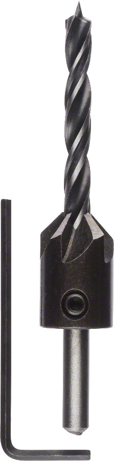 Bosch wood drill bit with 6 mm diameter and countersink.