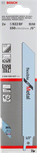 Bosch S 922 BF flexible metal saw blade for fast cutting.