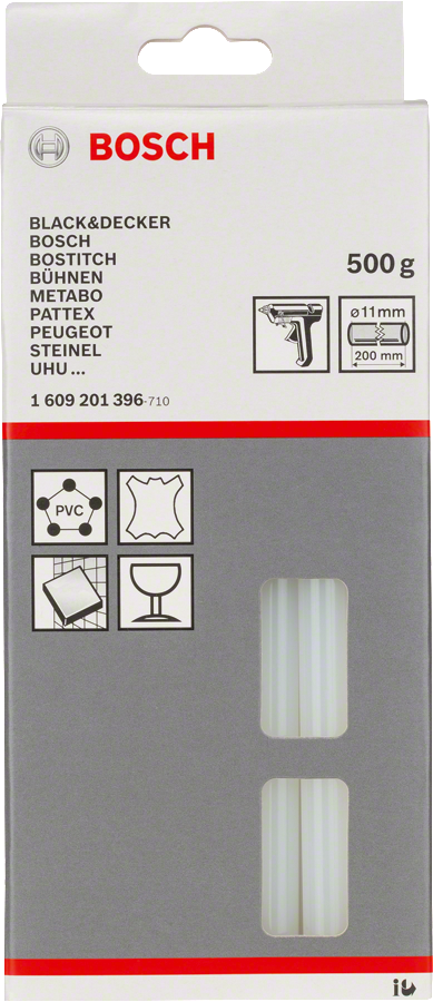 Bosch 11mm glue sticks 200mm length for glue guns.