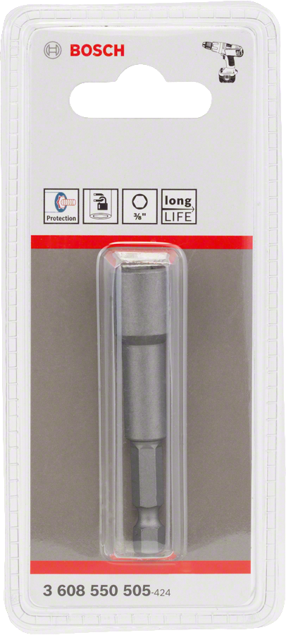 Bosch 3/8 inch nutsetter with 1/4 inch hex shank.
