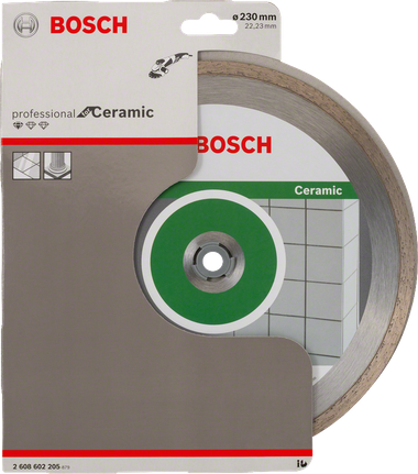 Bosch ceramic diamond cutting disc for tiles.
