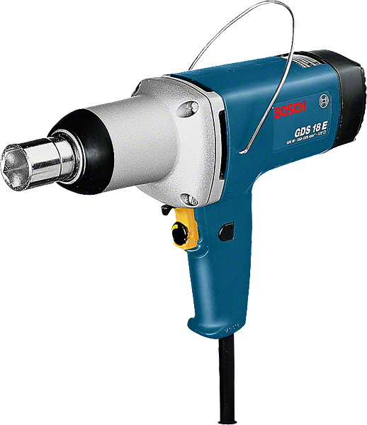 Bosch GDS 18 E impact wrench with 1/2 inch square drive.