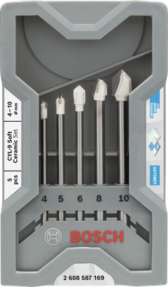 CYL-9 Soft Ceramic Set Bosch ceramic drill bit set 4–10 mm.