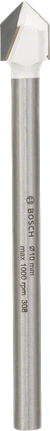 Tile drill bit CYL-9 Ceramic Bosch tile drill bit CYL-9 Ceramic, 10mm diameter.