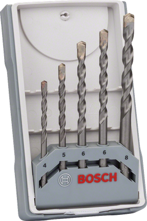 5-piece CYL-3 concrete drill bit set 4 - 8 mm Bosch 5-piece CYL-3 concrete drill bit set 4-8 mm.