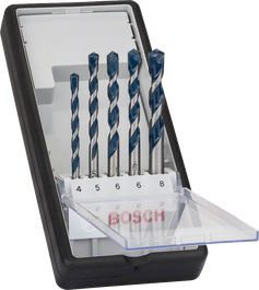 Bosch 5-piece Robust Line CYL-5 concrete drill bit set.