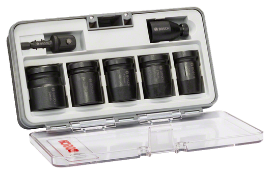 Impact Control Socket Set Bosch 7-piece socket set 13-24 mm in storage case.