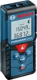 Bosch GLM 40 laser measure, digital distance readings.