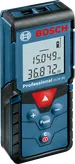 Bosch GLM 40 laser measure, digital distance readings.