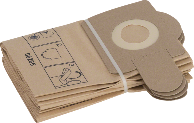 Paper filter bags Bosch paper filter bags for dust extraction systems.