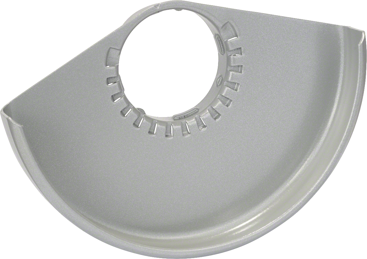 Bosch protective guard without cover, 150 mm diameter.